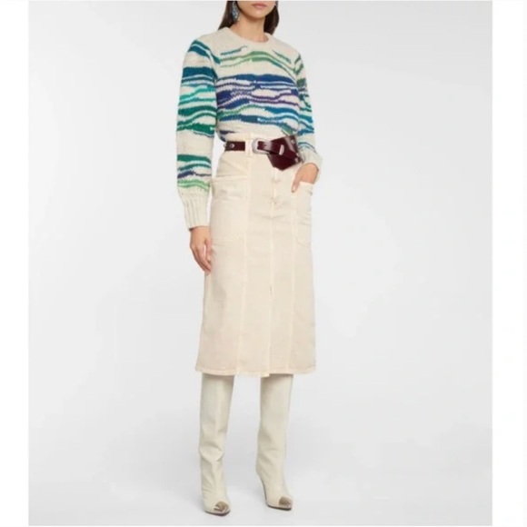 Isabel Etoile Marant Wool Blend Serena Jumper Crewneck Sweater 2 / 34 - Picture 8 of 9